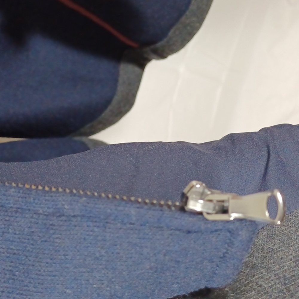 Jos A Bank Winter Coat Gray & Blue Zips & Buttons Up Size XXL New with tags - Picture 6 of 8